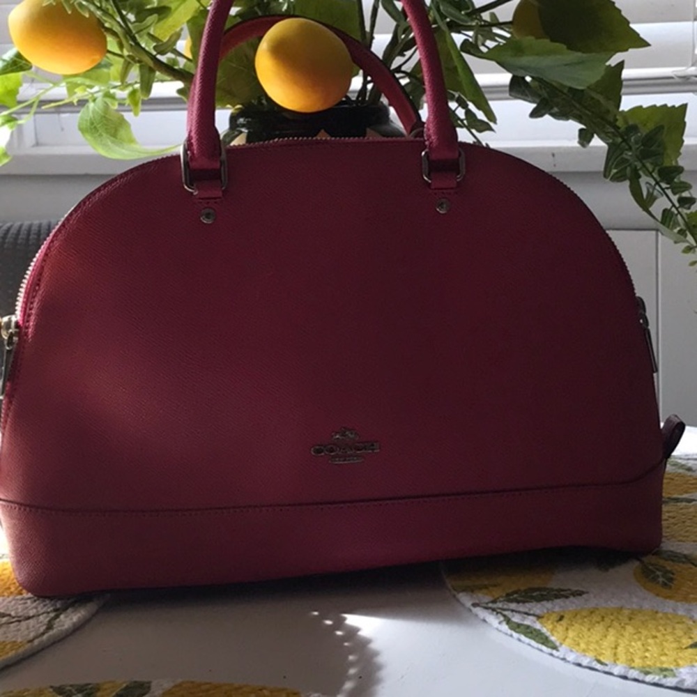 Coach Pink Satchel with Structured Design